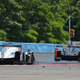 Prototypes at the exit of the chicane